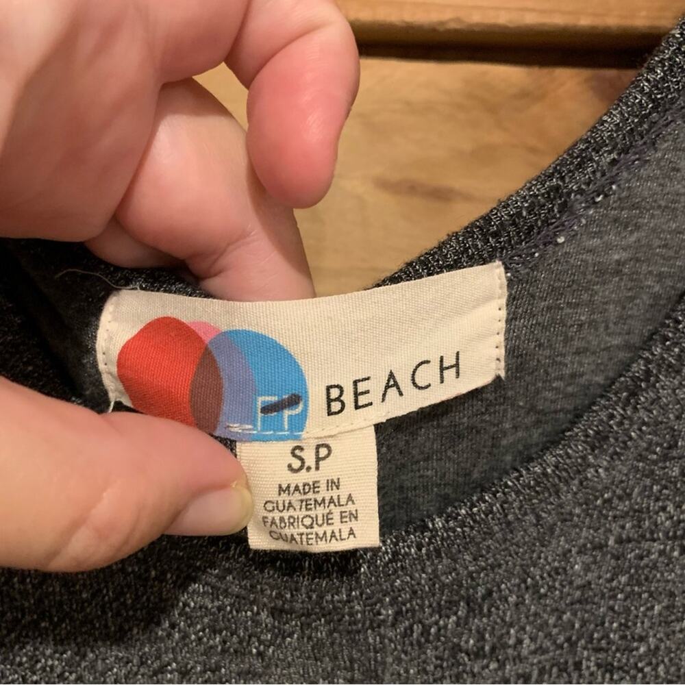 Free People Bicoastal Romper Jumpsuit In Charcoal Grey Heather - S Beachy Lounge - Picture 10 of 14